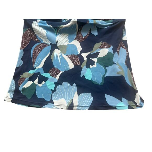 Athleta Bondi Bra Tankini 34 B / C Hero Bloom‎ Dress Blue UPF 50+ Floral - Picture 2 of 5